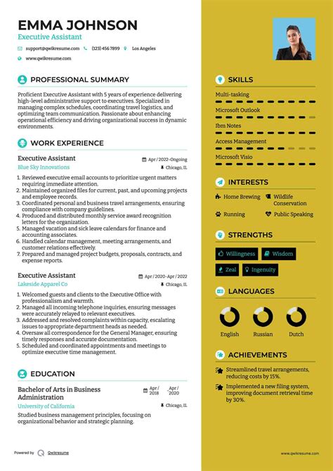 10+ Executive Assistant Resume Samples & Templates for 2025