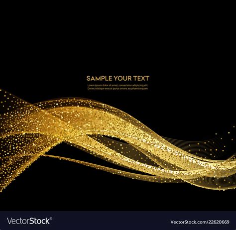 Abstract Shiny Color Gold Wave, Abstract, Golden, Wave PNG and Vector ...