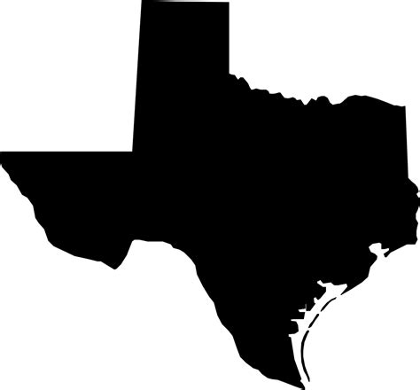 State Of Texas Vector File Clipart - Full Size Clipart (#5495652 ...