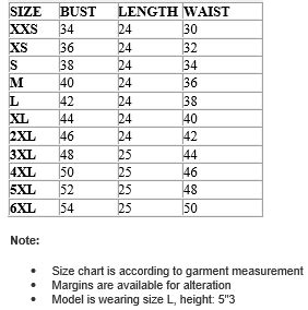 KSW 93 SIZE CHART – Kasaa Hues