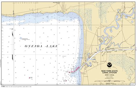 ONEIDA LAKE - FISH CREEK nautical chart - ΝΟΑΑ Charts - maps