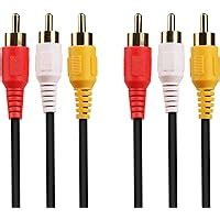 Storin 3 RCA Male-Male Composite Audio Video AV Cable for LCD LED DTH ...