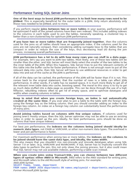 SQL Server Performance Tuning Tutorial 的图像结果