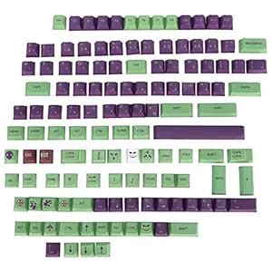 PBT Keycaps, 127‑Key Thermal Sublimation No Fading Oil Resistant ...