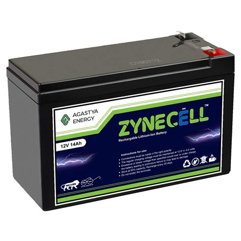 ZyneCell® - 12V 14Ah Rechargeable Lithium Ion Battery with BMS for ...