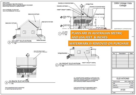 Guest Cottage House Plan / Small and Tiny House Plans / 59m2 / 635 Sq ...