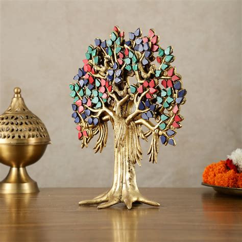 Handcrafted Brass Kalpavriksha Tree - Table Standing 11" – Budhshiv.com