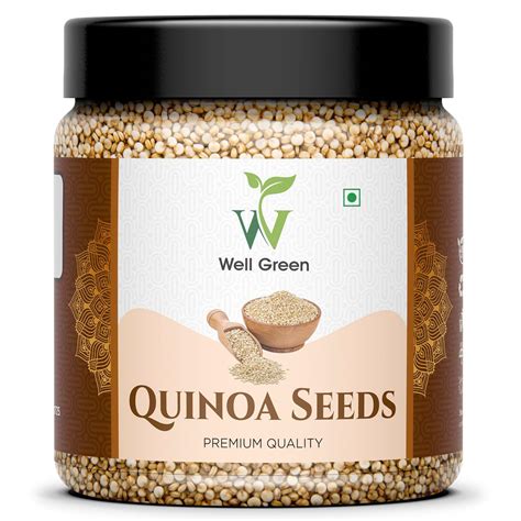 WELL GREEN Quinoa Seed 250 gm | High Protein & Fiber | Certified Gluten ...
