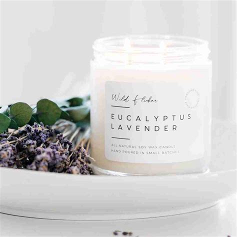 Eucalyptus & Lavender Soy Candle - Flowers Talk Tivoli