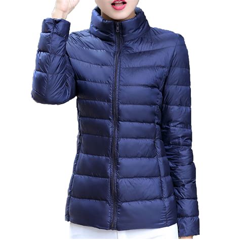 Winter Saving Womens Plus Size Puffer Jacket Slim Casual Zippers Loose ...