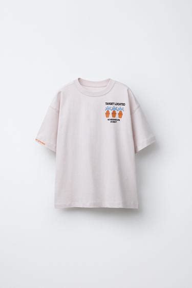 RABBIT PRINT T-SHIRT - Pearl grey | ZARA India