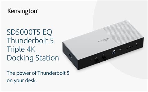 Kensingtonsd5000t5 Eq Thunderbolt 5 Docking Station 140w Power Delivery ...
