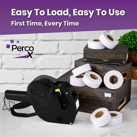 Buy Perco X 1 Line Price Gun Kit - 1 Line Label Gun with 9,000 White ...