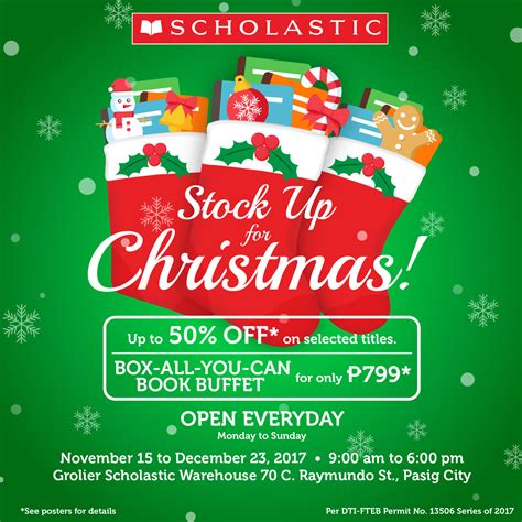 Manila Shopper: Scholastic Christmas Warehouse Sale & Book Buffet: Dec 2017