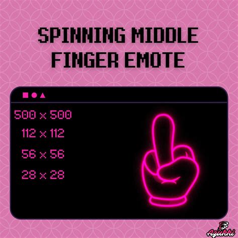 Animated Middle Finger Emote / Flipping Bird Emote / Emotes / Twitch ...