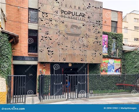 Colombia, Medellin, Exterior Facade of the Popular Theater Medellin ...