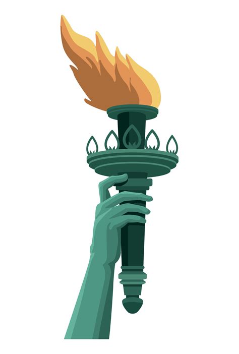 liberty statue torch 10530073 Vector Art at Vecteezy