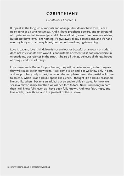 1 corinthians 13 catholic wedding reading 60 photos - Astyledwedding.com