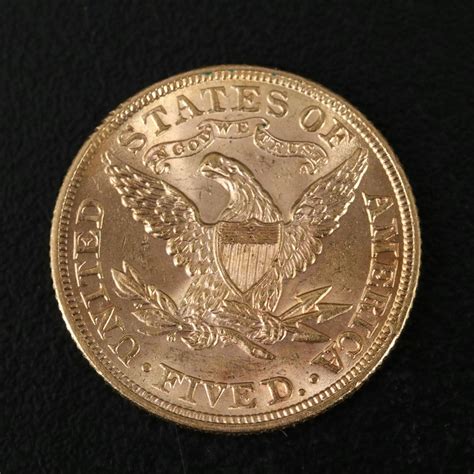 1900 United States Liberty Five Dollar Gold Coin | EBTH