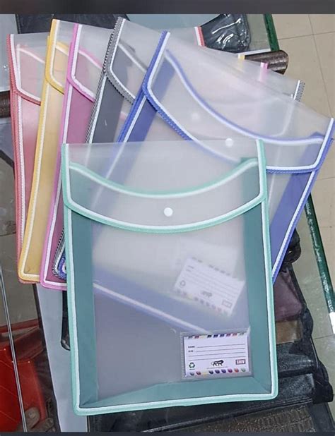 DAKSHI 6 Pieces B4 PVC File Folders Envelope Expanding File Wallet ...