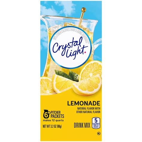 Crystal Light Lemonade Drink Mix - Shop Mixes & flavor enhancers at H-E-B