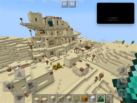 Made a custom desert village on the side of a (small) mountain : r ...