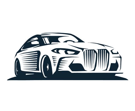 Detailing Car Outline Logo