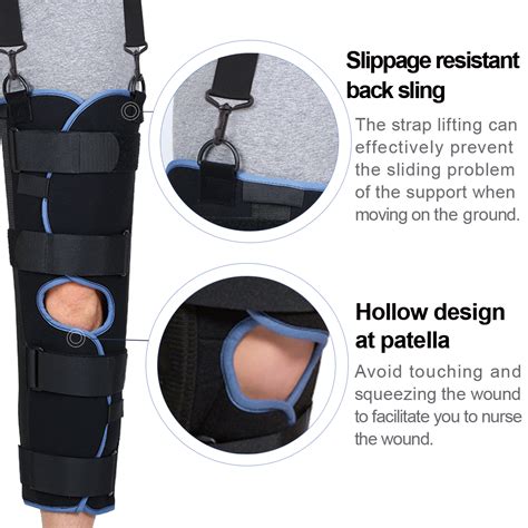 VELPEAU Leg Splint Full Leg Support For Knee Dislo... – Grandado