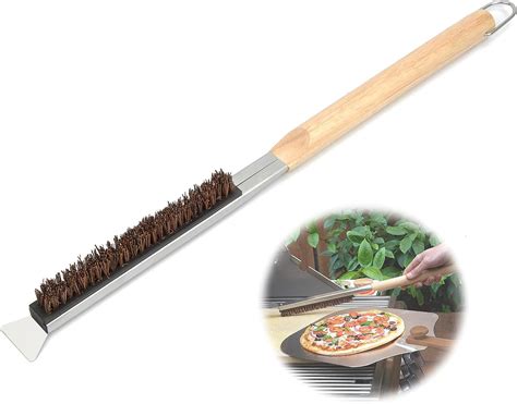 G.a HOMEFAVOR Pizza Oven Brush, Pizza Stone Cleaning Brush with Scraper ...