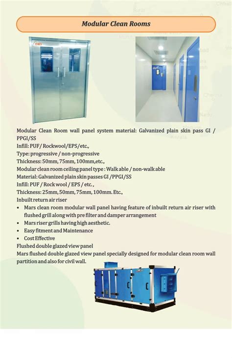 Modular Clean Room - Modular Clean Rooms Manufacturer from Chennai