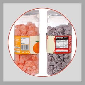 Hoots Hoot Candy Combo Pack of Orange Candy (210gms) & Cola Candy ...