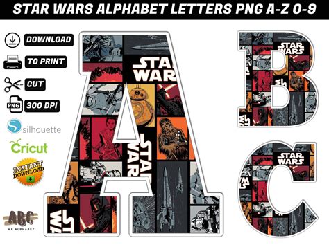Star Wars Printable Letters