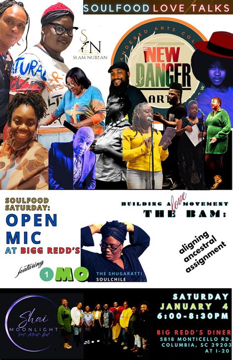 OPEN MIC: Add a lil SHUGARTON at BIG Redds - Soulfood Love Talks ft. 1 ...