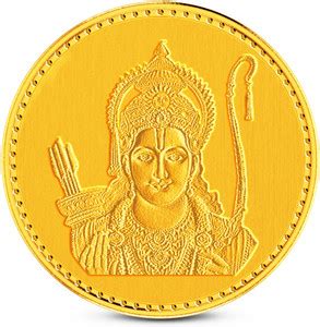 Zaamor Lord Rama 22 K 1 g Gold Coin Price in India - Buy Zaamor Lord ...