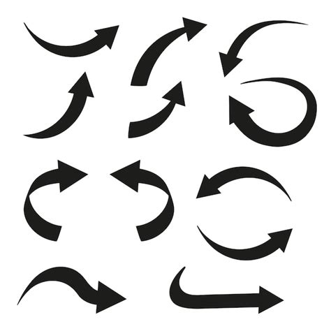 곡선 화살표 개량 이미지 - Freepik에서 무료 다운로드