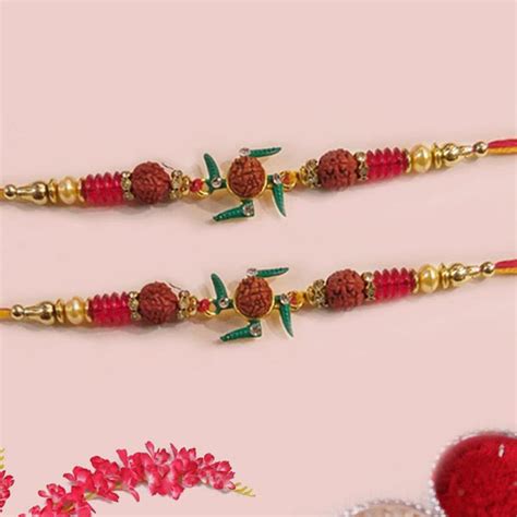 Send Sacred Swastika Rakhi Set Online | Rakhibazaar.com