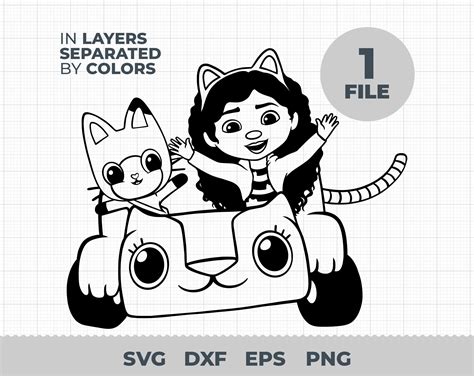 Gabby Dollhouse Svg, Gabby Svg, Tumbler Dollhouse Svg, Printable Gabby ...