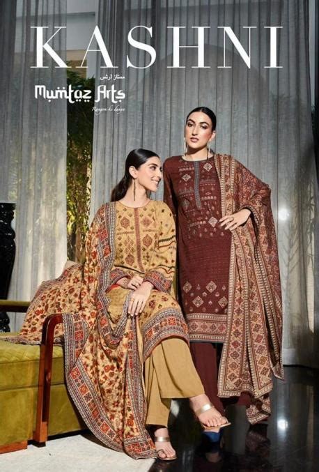 mumtaz art rango ki duniya kaashi edition vol1 pashmina exclusive Dress ...