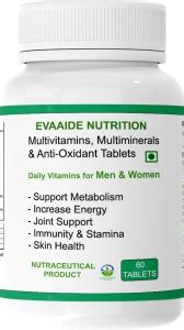 EVAAIDE Multivitamin, Multimineral and Immunity, Antioxidant, Skin ...