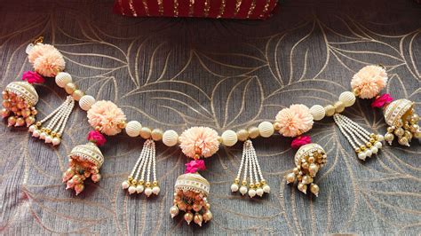 Handcrafted Pearl Pastel Peach Toran - Accessory – Label DC
