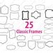 Buy 50 Classic Frames SVG, PNG, DXF (digital Download) Online in India ...