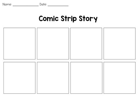 40 Free Printable Comic Strip Templates [PDF]