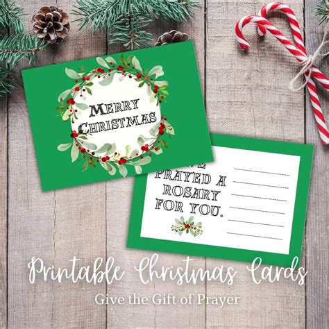 Printable Christmas Prayer Card | Rossy Printable