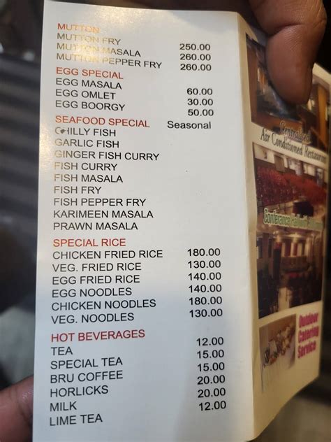 Menu at Hotel Topform Payyanur, Payyanur