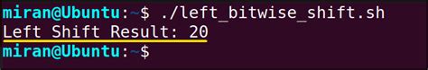 Bitwise Left Shift in Python 的图像结果