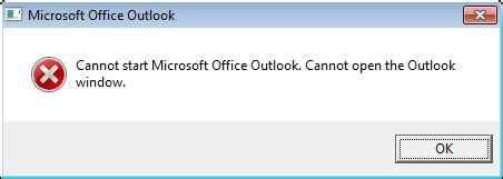 Image result for Cannot Open Outlook Error