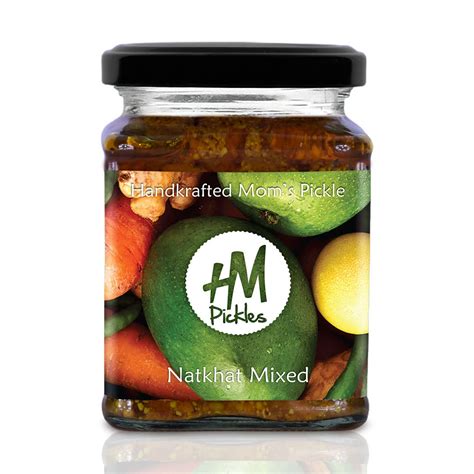 HM PICKLES NATKHAT MIXED VEG (Mango, lemon, ginger, garlic, green ...
