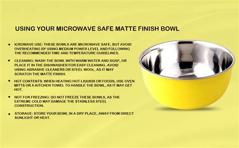 Buy UNIFOX Stainless Steel Microwave-Safe Plastic Coated Mixing Bowl ...