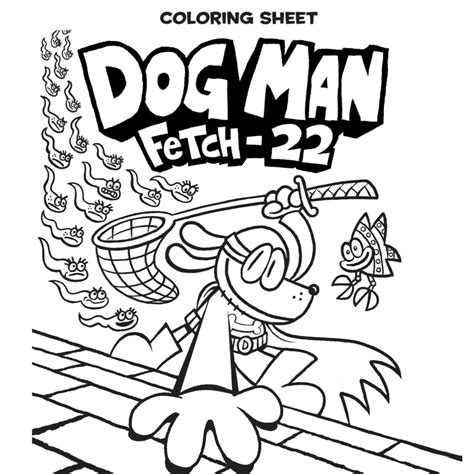 Printable Dog Man Coloring Sheets Coloring Pages