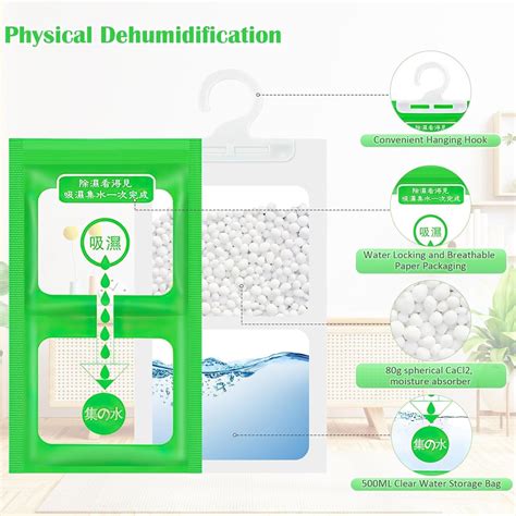 10 x 100 g kaapin kosteudenpoistaja vaatekaappiin, ripustettava kosteudenpoistaja, homeenesto ...
